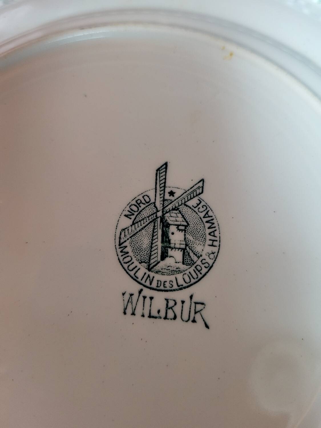 Set of 5 Terre de Fer plates 1900 Wilbur and St Amand