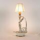 Pair of neoclassical style lamps in porcelain, Italy, 20th century