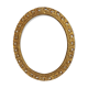 Old oval frame open wood