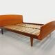 Carlström & Co vintage Scandinavian teak double bed from the 1960s