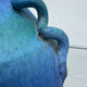 Vintage blue gradient ceramic vase