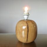 Elm lamp, French work, 70s-80s