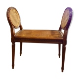 Banquette en cannage de style Louis XVI