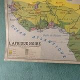 Geographic vintage - black Africa map