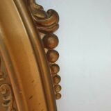 Italian mirror Louis XVI style in gold resin