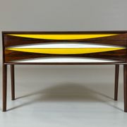 Palisander beside chest by Niels Clausen for N.C. Møbler