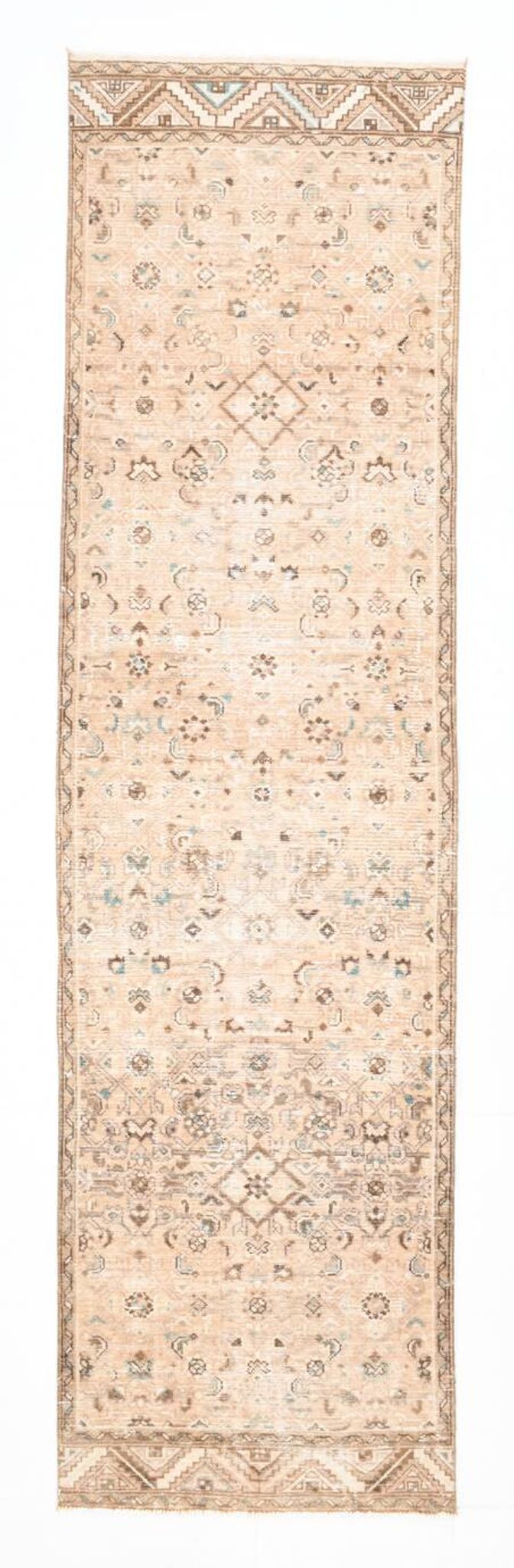 3x10 Nuances De Beige Tapis Terrestre Persan, 81x295Cm