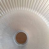 Bicolour glass bowl-shaped lampshade