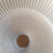 Bicolour glass bowl-shaped lampshade