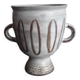 Vintage signed ceramic vase from Vallauris