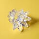 Vintage Royal Crystal Rock Laurus Votive Candle Holder / Italy / 1990s