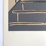 Antonio recalcati, untitled, 1974. original screenprint signed in pencil