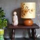 Lampe de chevet en bois vintage