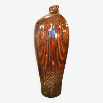 Large vintage drop vase in glazed ceramic from the 70s