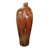 Large vintage drop vase in glazed ceramic from the 70s