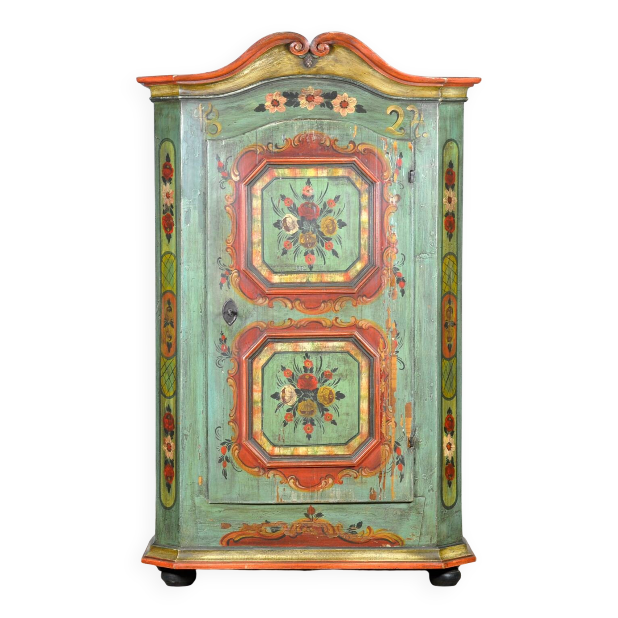 German wedding cabinet, dated 1824