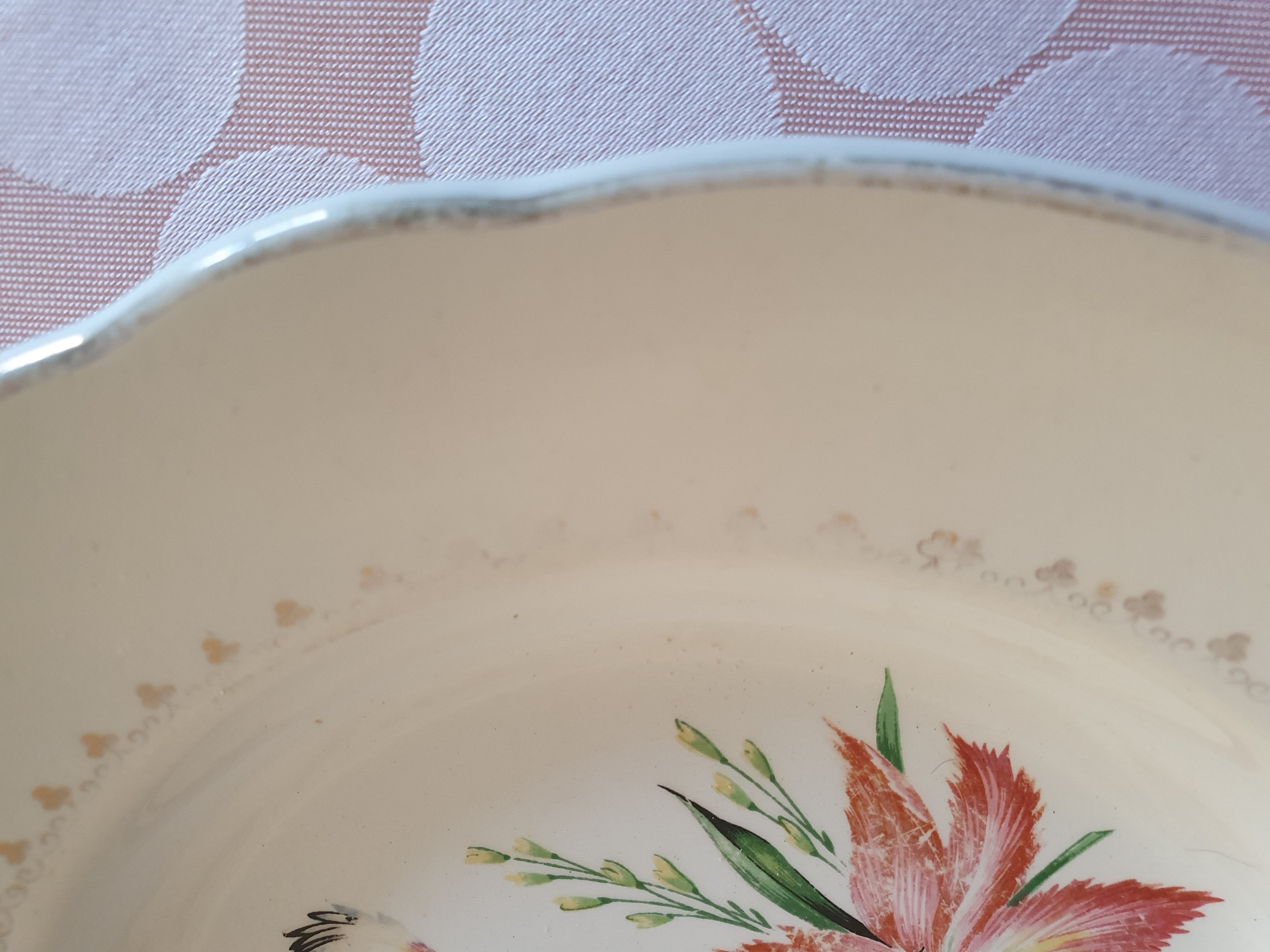 6 assietes creuses luneville-badonviller