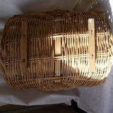 Wicker log basket