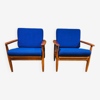 Pair of Scandinavian armchairs 1960