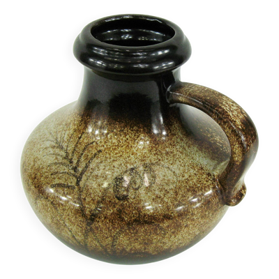 Vase pichet marron Scheurich West Germany Pottery, années 70