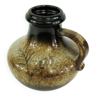 Vase pichet marron Scheurich West Germany Pottery, années 70