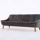 Mid-Century Teak and Leather 4-Seater Sofa by Svane Ekornes, 1960s