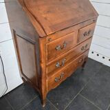 Louis XV style sloping desk in solid walnut