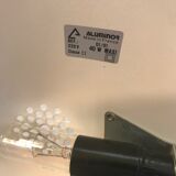 Aluminor metal storage office lamp - black flexible arm vintage 80s