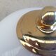 Modernist lamp vintage 70 Murano glass & brass