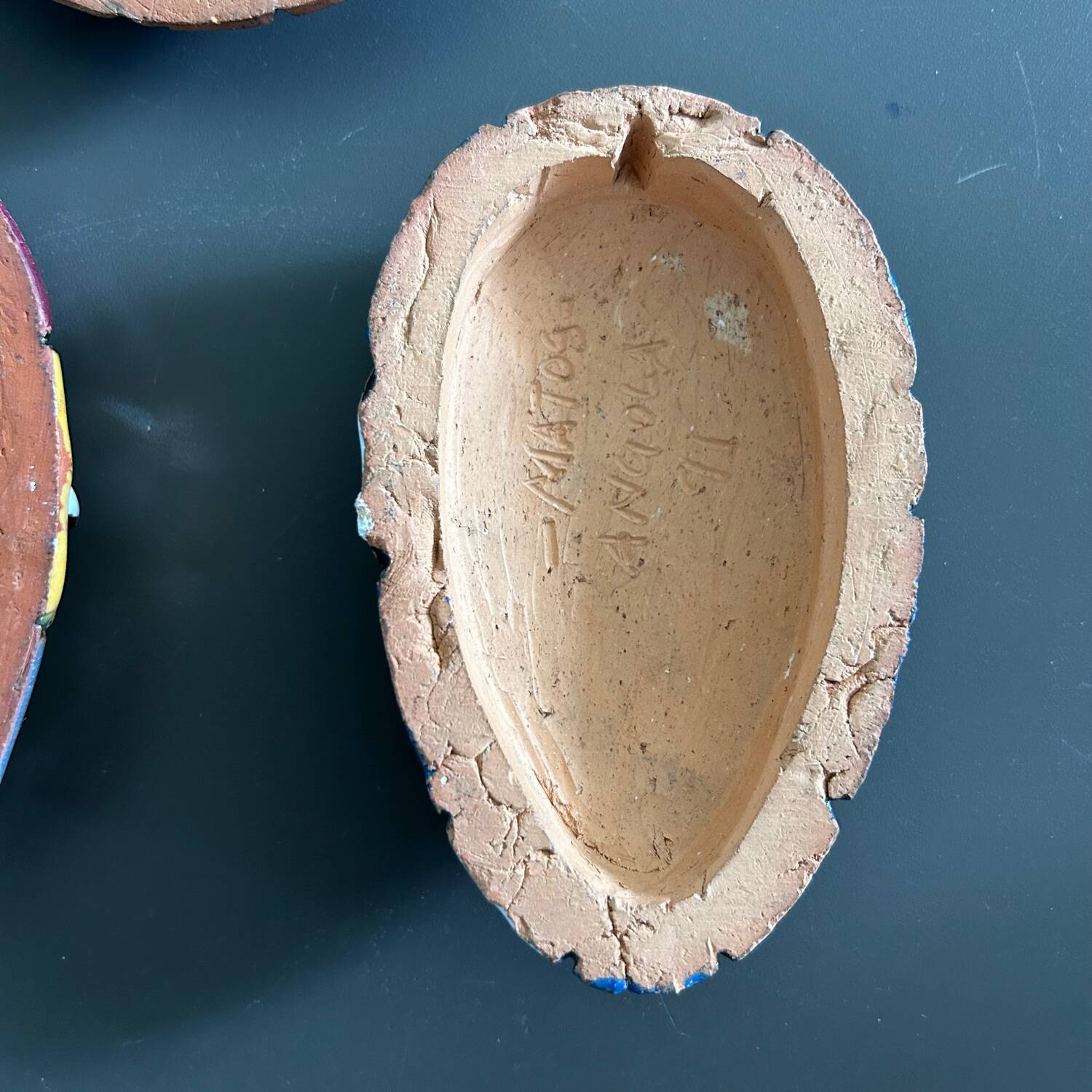 Collection of 3 African ceramic masks