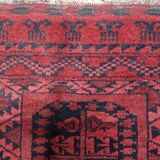 Handmade vintage Afghan Ersari rug 70cm x 89cm 1940s
