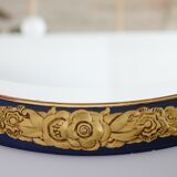 Art deco carved wooden mirror