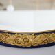 Art deco carved wooden mirror