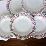 6 vintage soup plates from Céranord St Amand 220505