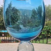 vase en verre bleu Design