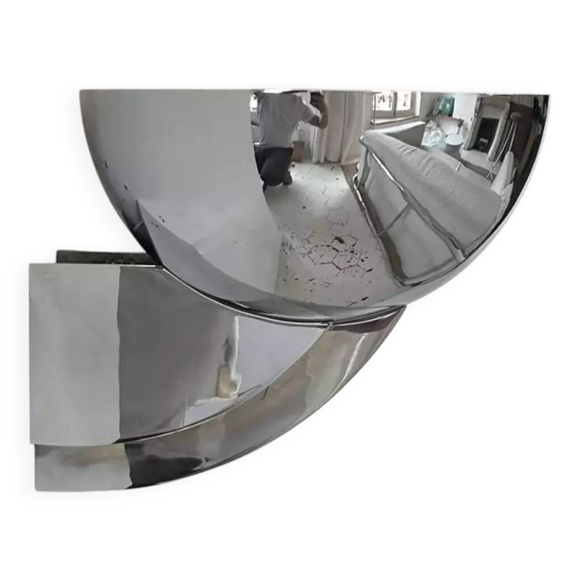 Vintage Perzel 347 bm wall lamp, chrome-plated bronze, France 1950