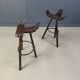 Tabourets de bar brutalistes du milieu du siècle - lot de 6, années 1960