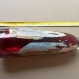 Contemporary art glassware, master glassmaker John A Slatcher. Gold & silver inclusion