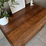 Coiffeuse, commode scandinave en palissandre, années 60