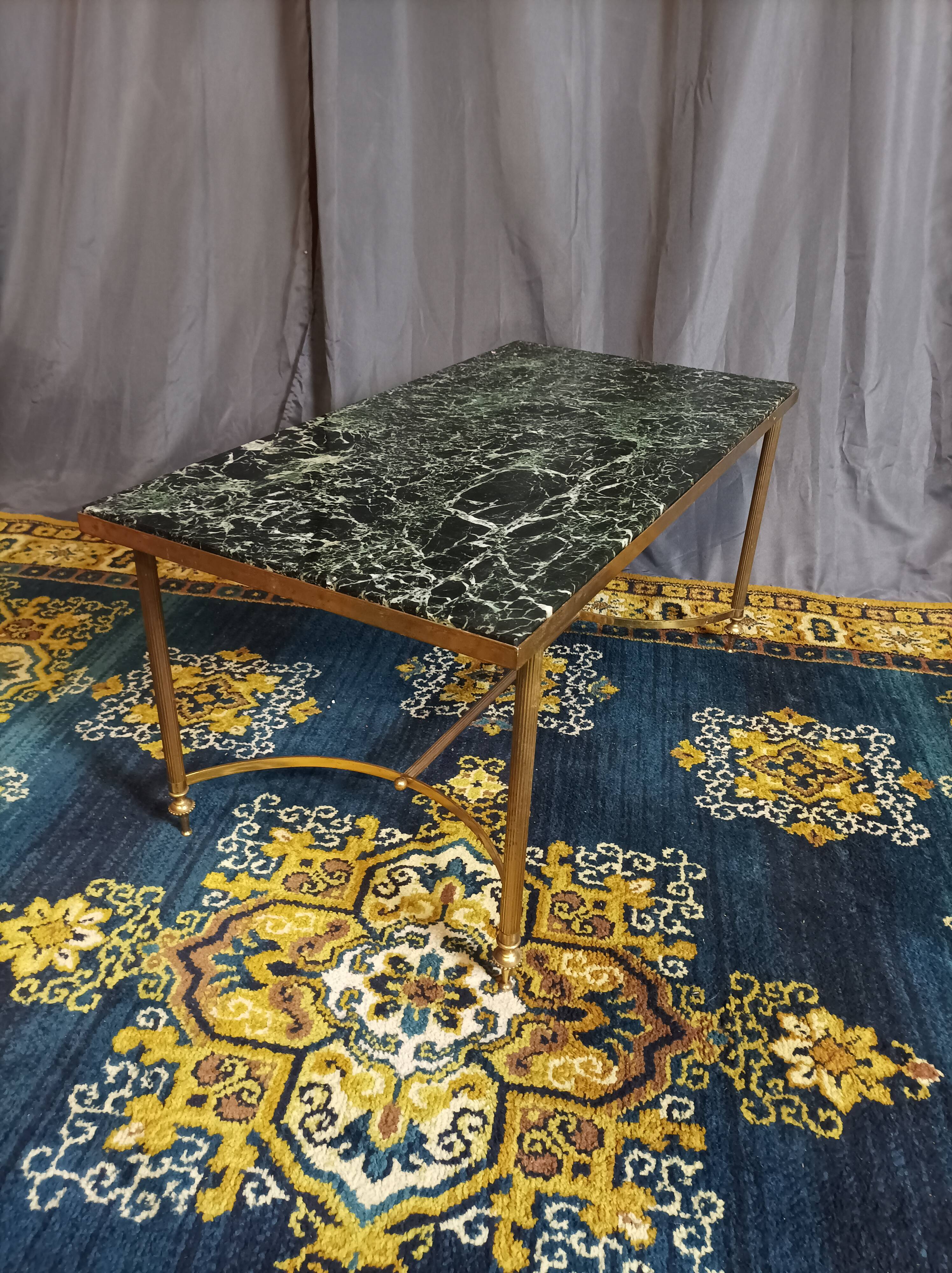 Coffee table 1960 green marble