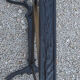 Bistro table, 1900, cast iron foot and marble top.