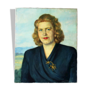 Portrait à l'huile des - 1940