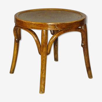 Low bistro stool, 1920 Art Nouveau