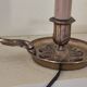 Lampe de chevet  en bronze - bougeoir  à main