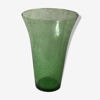 Biot glass vase