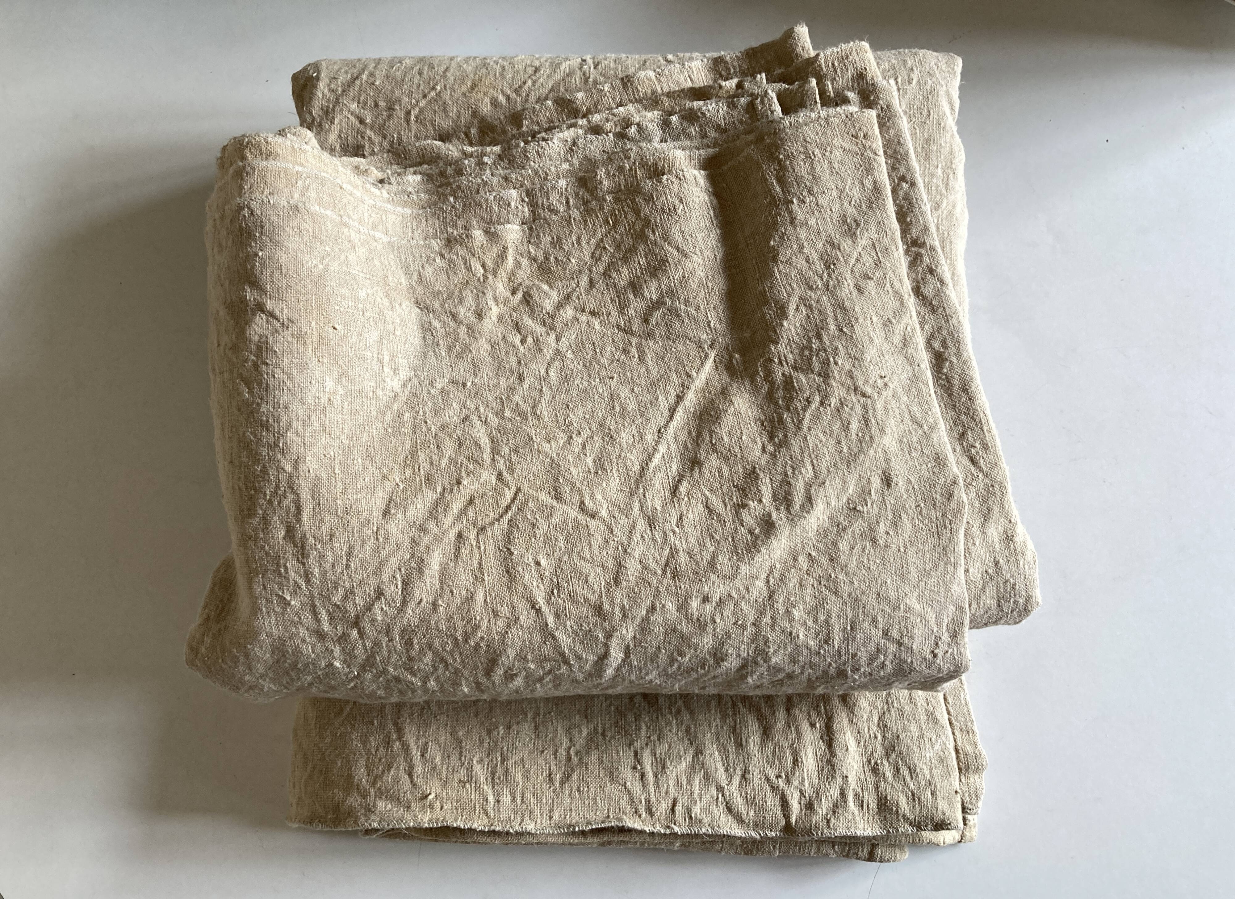 Nappe de réserve en chanvre brut 19e 240cm