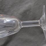 6 laccarat crystal champagne flutes model Cassino stamped