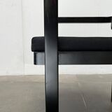 Set of German armchairs model D51 Fagus with Bauhaus patterned cushion by Walter Gropius for Tecta.