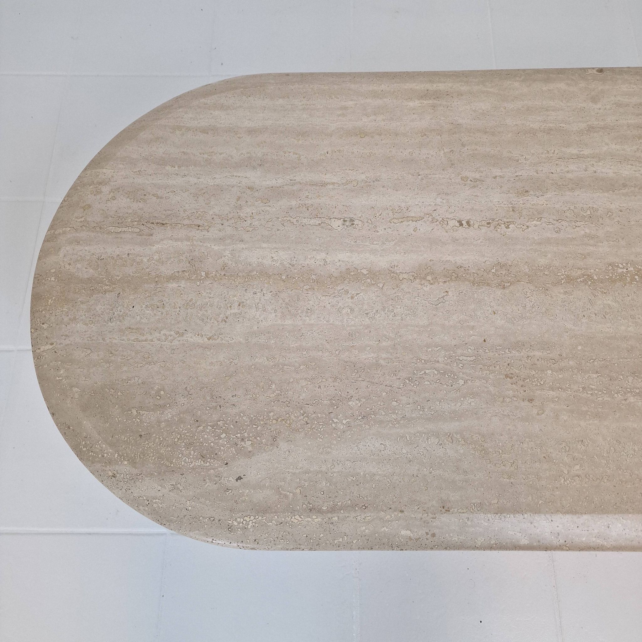 Travertine Coffee or Side Table, Italy 1980s