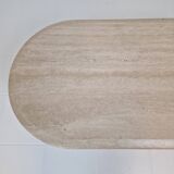 Travertine Coffee or Side Table, Italy 1980s